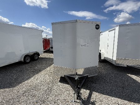 New 2024 WELLS CARGO FT612S2-D Cargo / Enclosed Trailer 6X12 SA RAMP DOOR (GVW:2990) WHITE