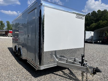 New 2025 Haulmark 20' EDGE Aluminum Race Trailer, 8' Wide Rear Door, 7' 4  Interior, 12K GVWR, Premium Escape Door