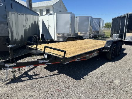 New 2025 Caliber Trailer Mfg 7X18 10K CAR HAULER Car / Racing Trailer