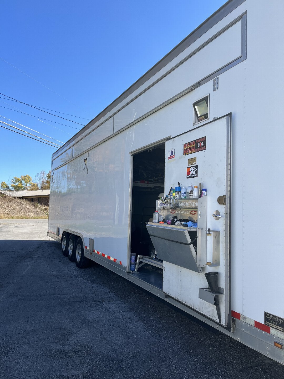 Used 2000 Gold Rush All Aluminum 34’ Stacker Trailer