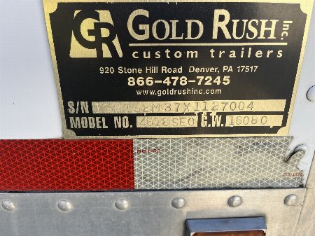 Used 2000 Gold Rush All Aluminum 34’ Stacker Trailer