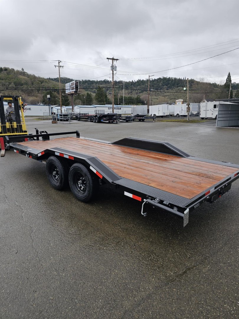 New 2026 10K VERSATILE HD718TA3 7X18 ROCK CRAWLER DRIVE OVER FENDERS CAR HAULER TRAILER