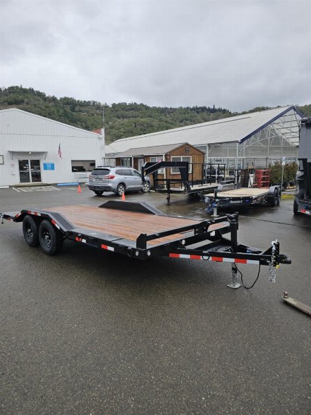 New 2026 10K VERSATILE HD718TA3 7X18 ROCK CRAWLER DRIVE OVER FENDERS CAR HAULER TRAILER