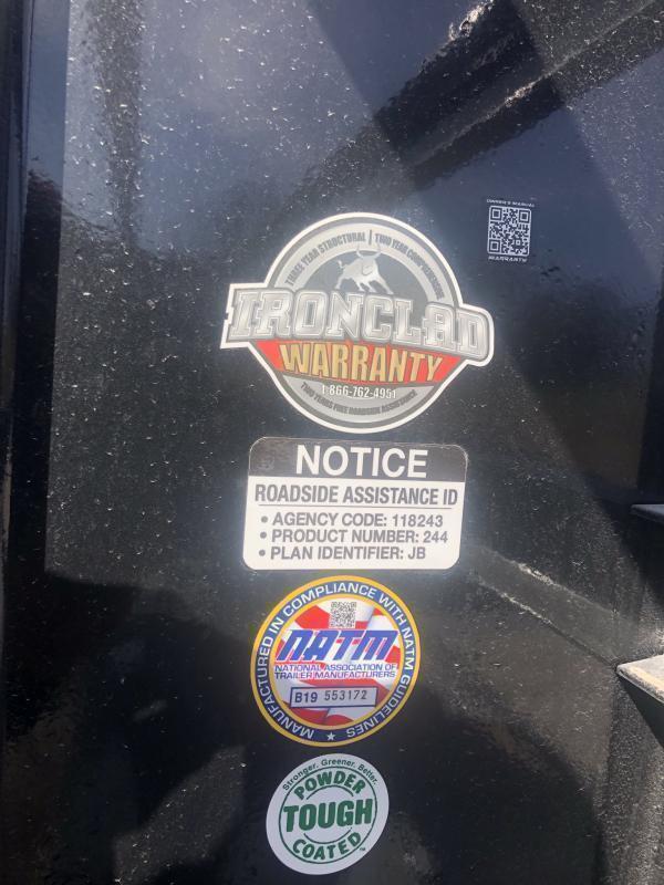 New 2023 IRON BULL 102 X 36 GOOSENECK EQUIPMENT TRAILER W/ TRIPLE AXLES