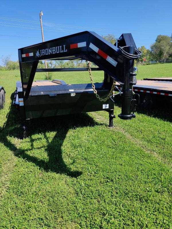 New 2023 IRON BULL 102 X 36 GOOSENECK EQUIPMENT TRAILER W/ TRIPLE AXLES