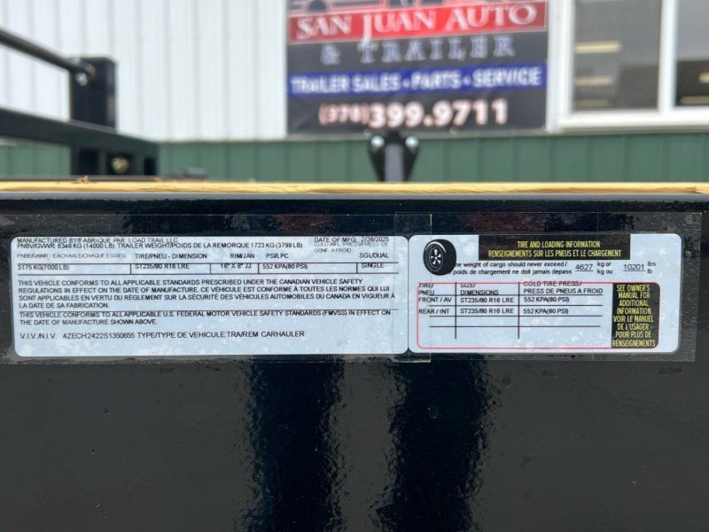 New 2025 Load Trail 83" X 24' Carhauler Car Hauler