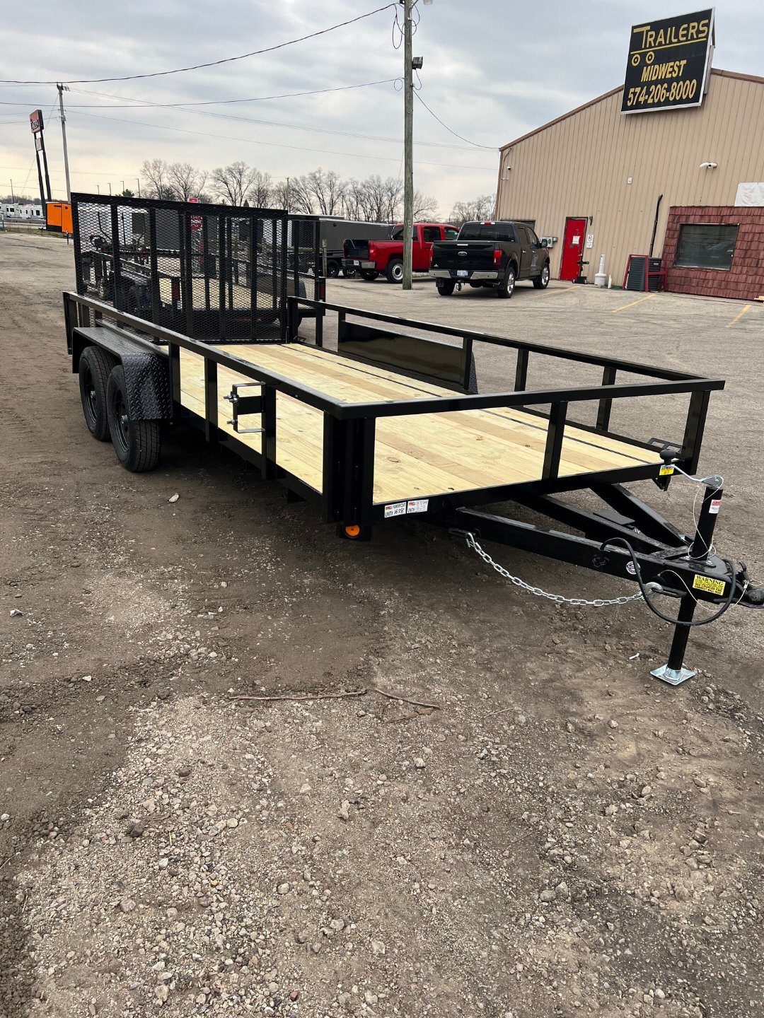 New 2026 Quality Steel 82"X16' 7K GVWR Utility/Landscape Trailer#251628