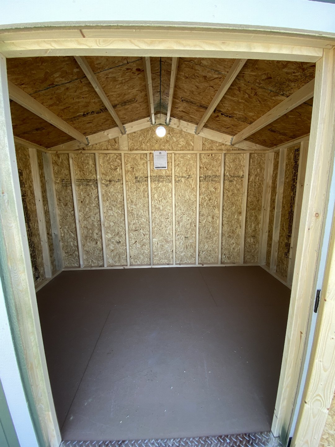 New 2025 Derksen Portable Buildings 8X12 - Side Utility Shed (SOLD)