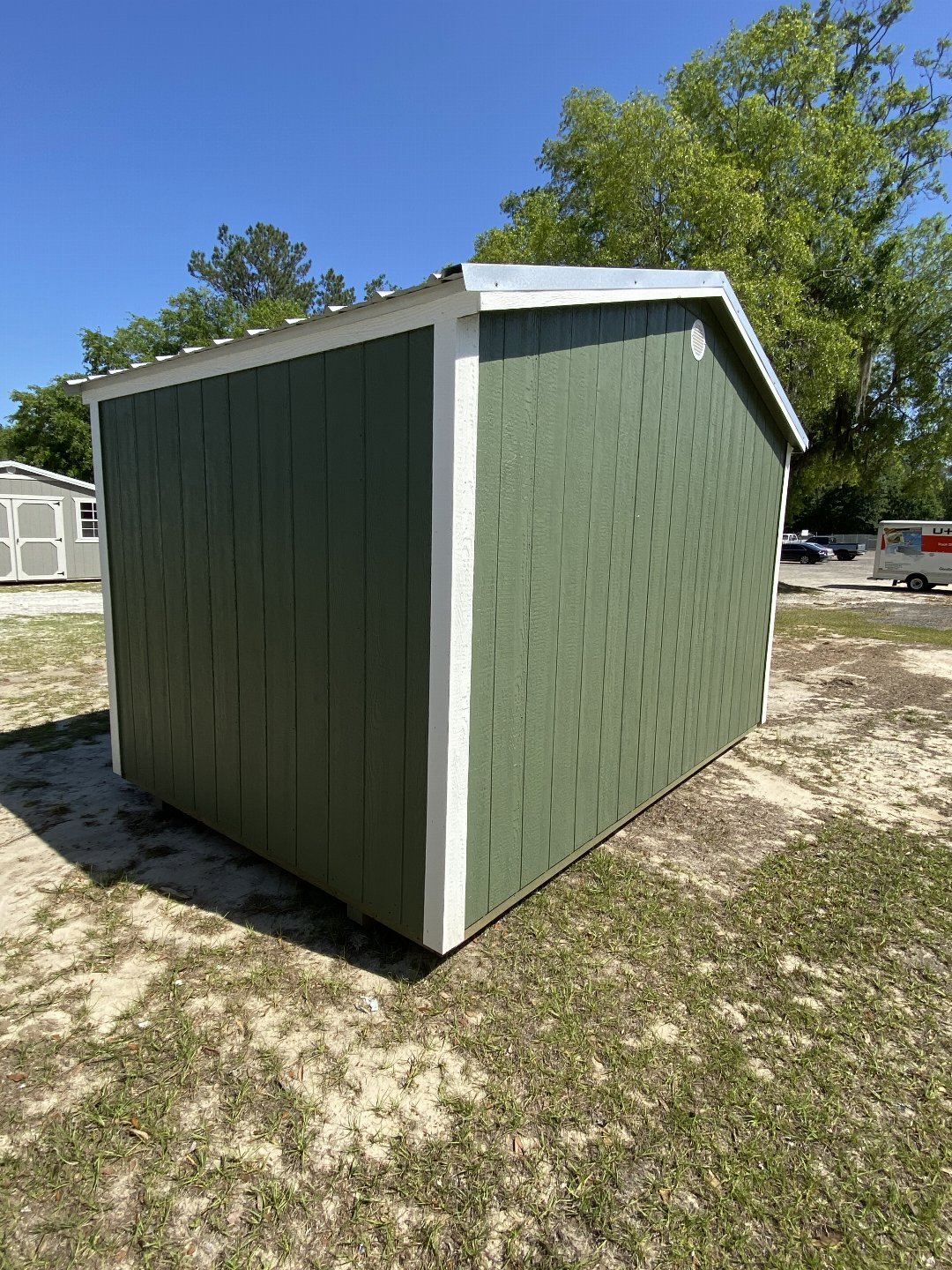 New 2025 Derksen Portable Buildings 8X12 - Side Utility Shed (SOLD)