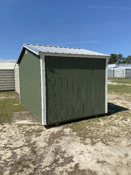New 2025 Derksen Portable Buildings 8X12 - Side Utility Shed (SOLD)