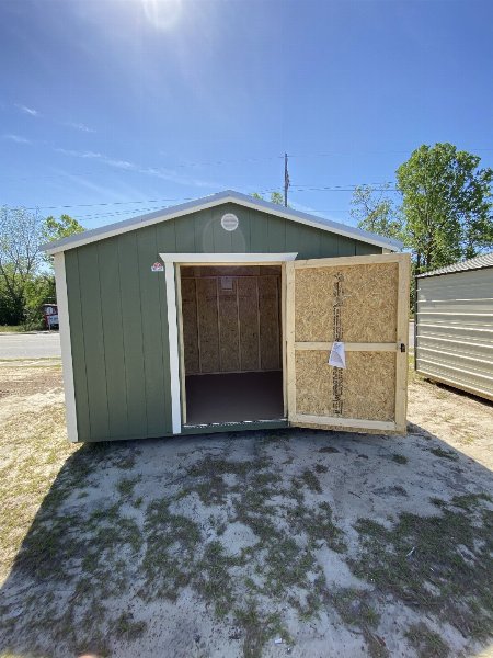 New 2025 Derksen Portable Buildings 8X12 - Side Utility Shed (SOLD)