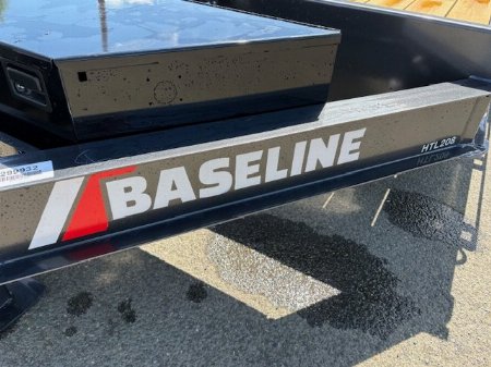 New 2025 HTL208 BASELINE Diamond C Trailers 82" X 22' SPLIT-TILT Equipment Trailer GRAY