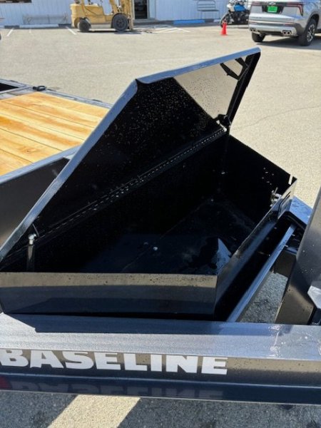 New 2025 HTL208 BASELINE Diamond C Trailers 82" X 22' SPLIT-TILT Equipment Trailer GRAY