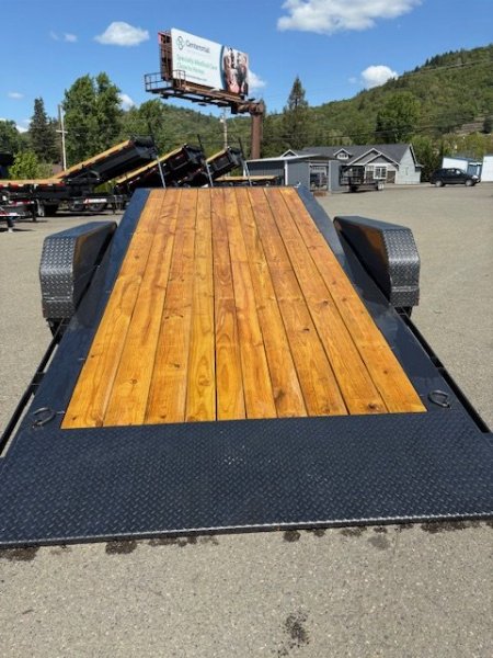 New 2025 HTL208 BASELINE Diamond C Trailers 82" X 22' SPLIT-TILT Equipment Trailer GRAY