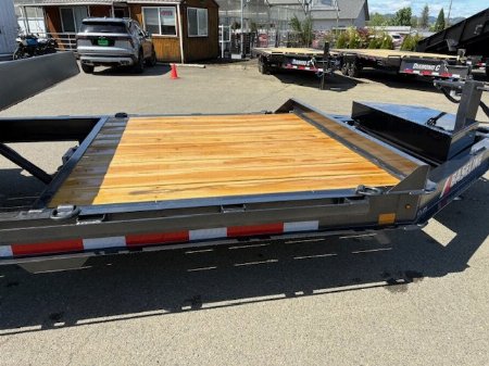 New 2025 HTL208 BASELINE Diamond C Trailers 82" X 22' SPLIT-TILT Equipment Trailer GRAY