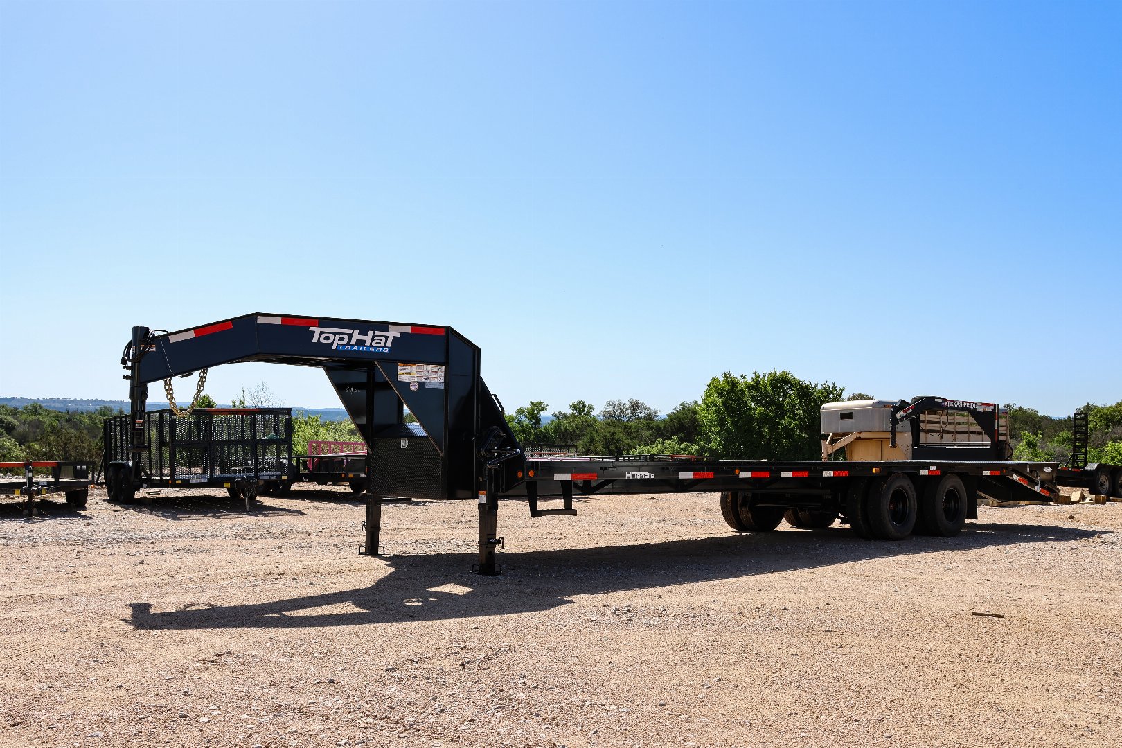 New 2025 Top Hat Trailers gn259-32x102-25.9e-g Deckover Trailer