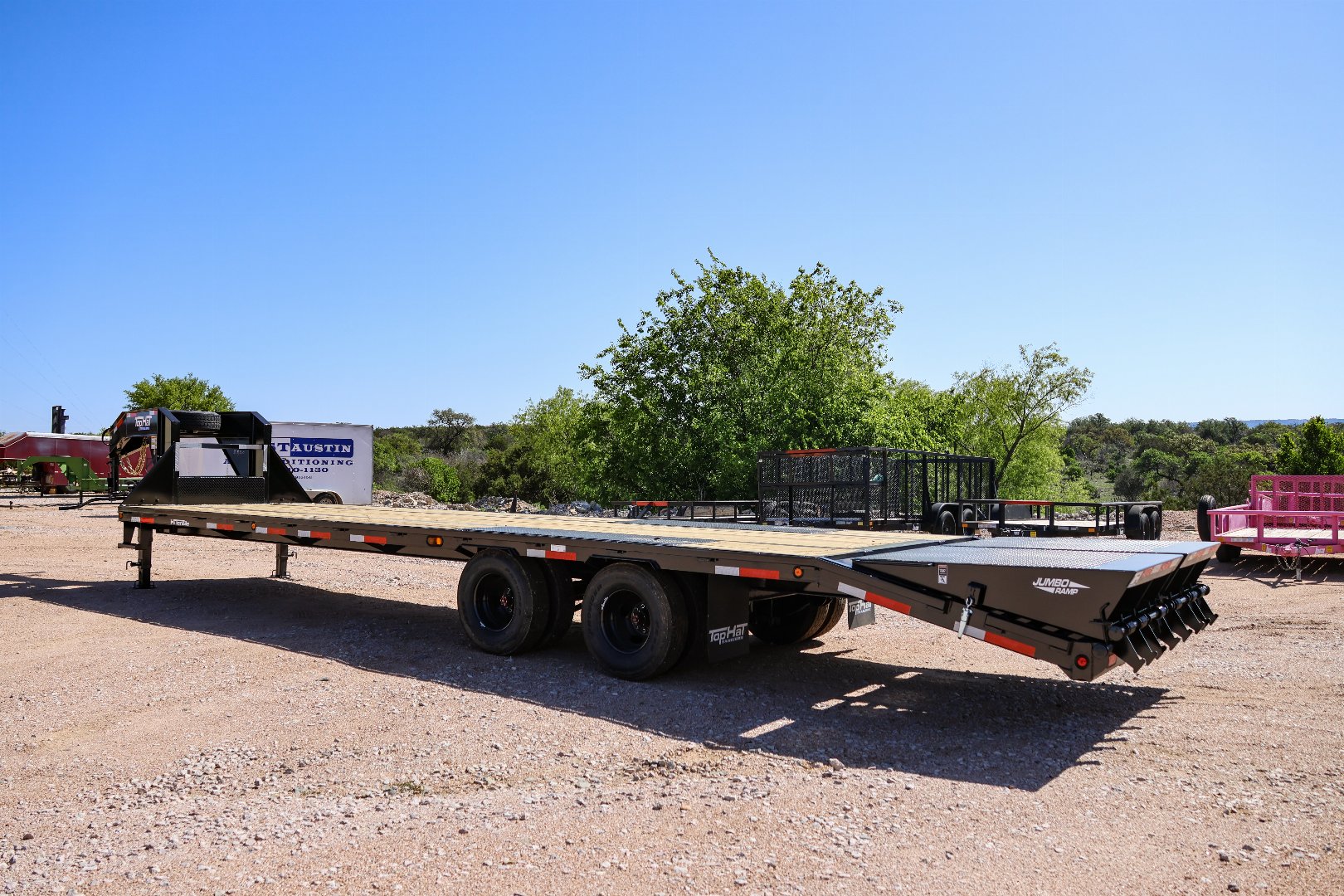 New 2025 Top Hat Trailers gn259-32x102-25.9e-g Deckover Trailer