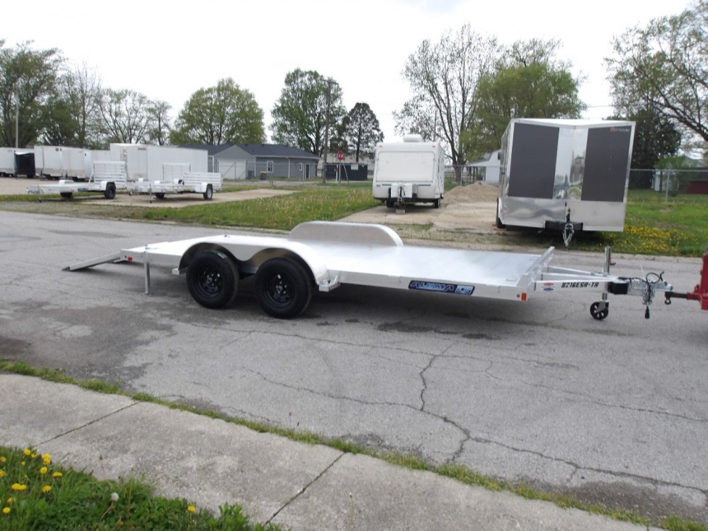 New 2026 Aluma 8216ESA-TA-EL-R-RTD Car Hauler