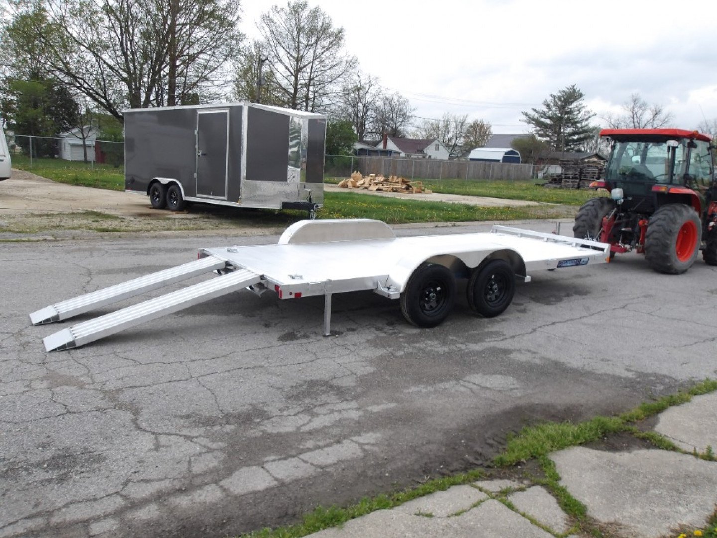 New 2026 Aluma 8216ESA-TA-EL-R-RTD Car Hauler