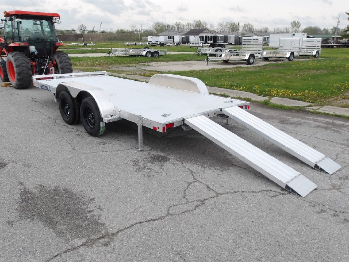 New 2026 Aluma 8216ESA-TA-EL-R-RTD Car Hauler