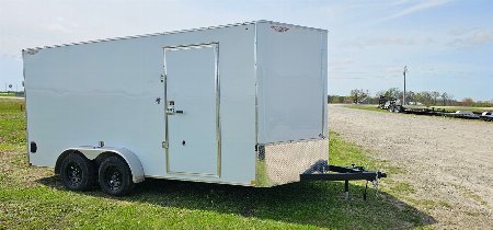 New 2025 H&H 7x16 Enclosed Trailer