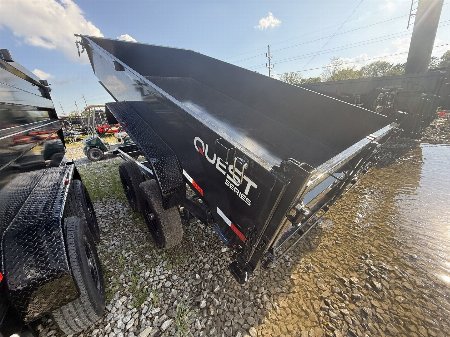 New 2026 PJ Trailers D7142 Dump Trailer 83X14 TA 24" SIDES (GVW:14000) BLACK