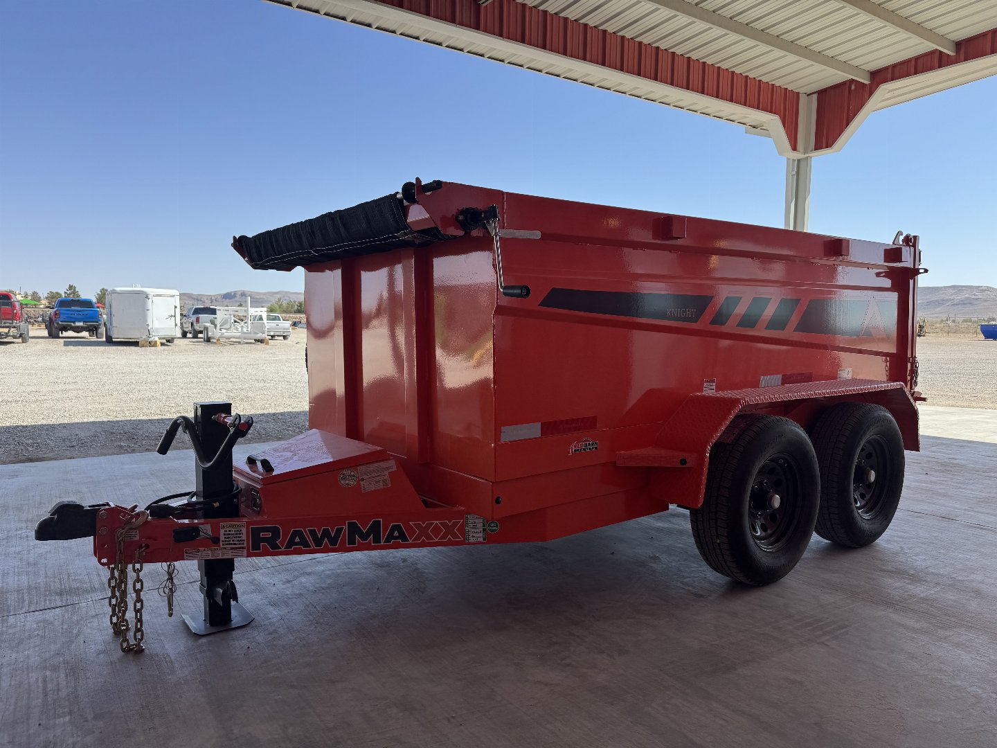 New 2025 RawMaxx SDX 5X10 TANDEM AXLE 10K DUMP TRAILER Dump Trailer