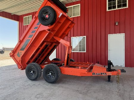 New 2025 RawMaxx SDX 5X10 TANDEM AXLE 10K DUMP TRAILER Dump Trailer