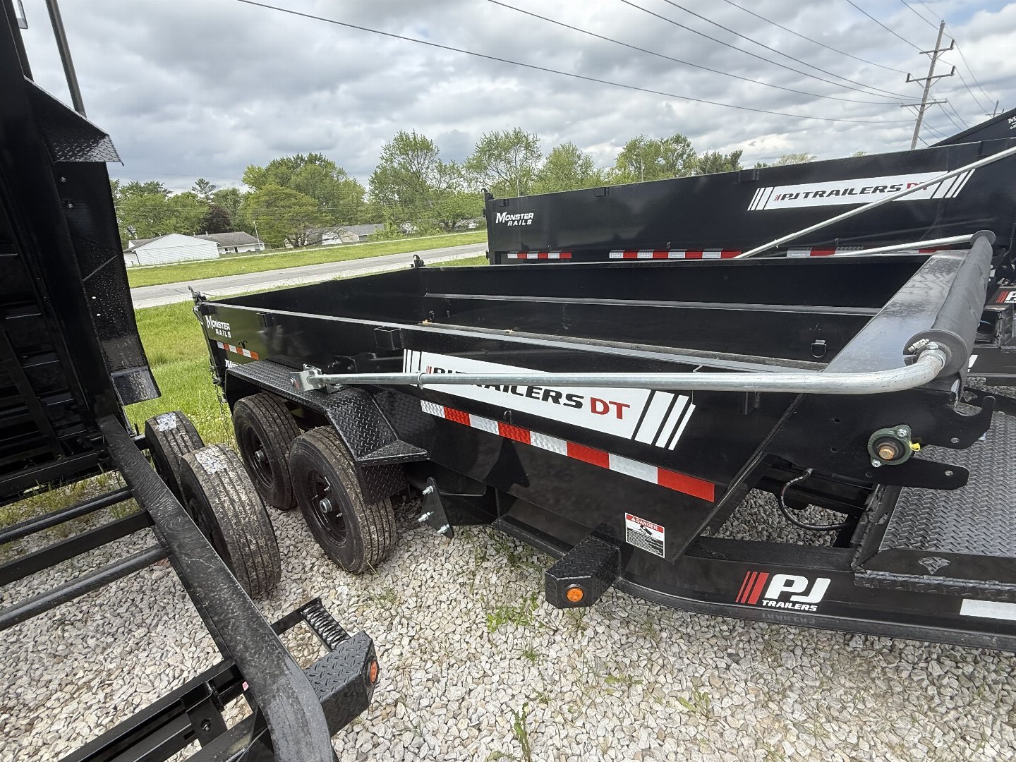New 2026 PJ Trailers DT142 Dump Trailer 83X14 VOYAGER TA TELESCOPIC (GVW:14000) BLACK