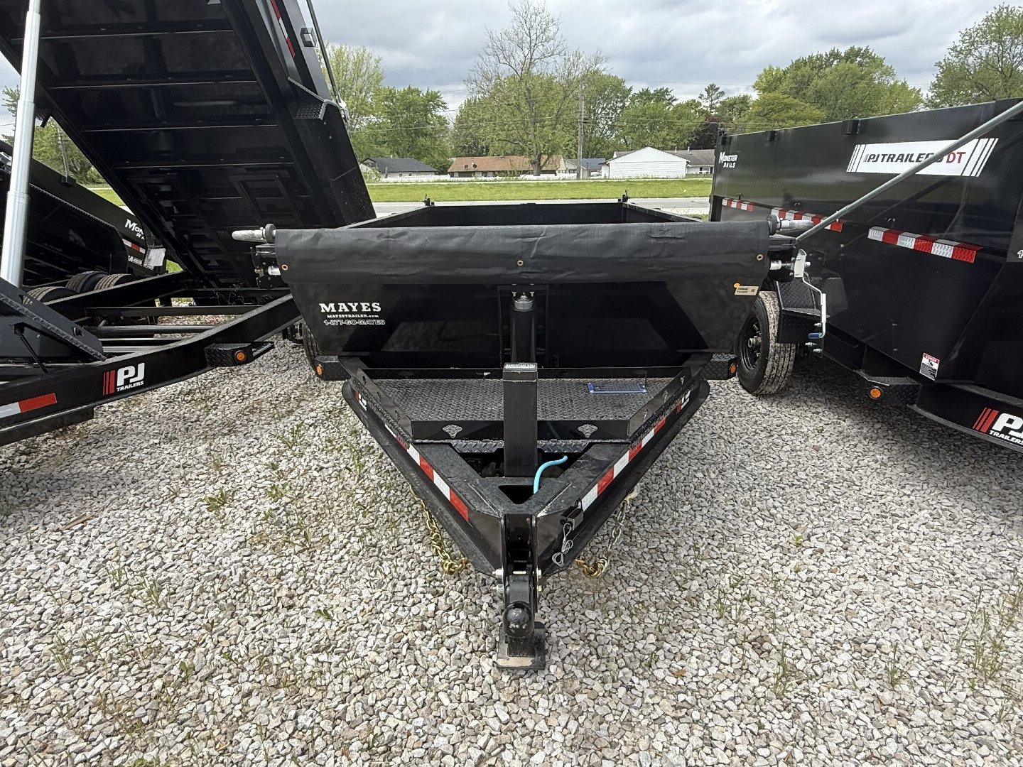 New 2026 PJ Trailers DT142 Dump Trailer 83X14 VOYAGER TA TELESCOPIC (GVW:14000) BLACK
