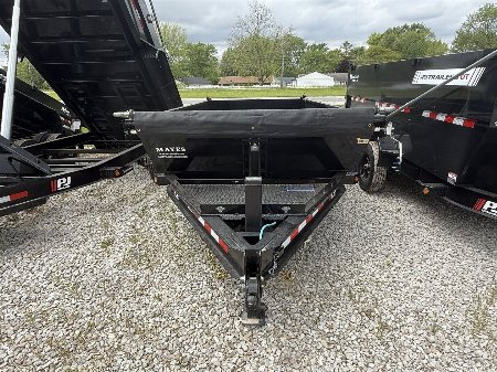 New 2026 PJ Trailers DT142 Dump Trailer 83X14 VOYAGER TA TELESCOPIC (GVW:14000) BLACK