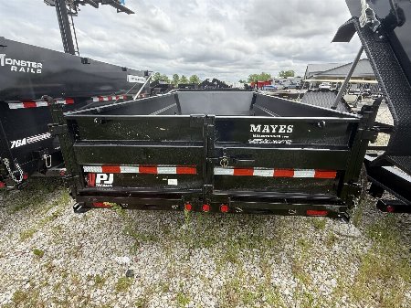 New 2026 PJ Trailers DT142 Dump Trailer 83X14 VOYAGER TA TELESCOPIC (GVW:14000) BLACK