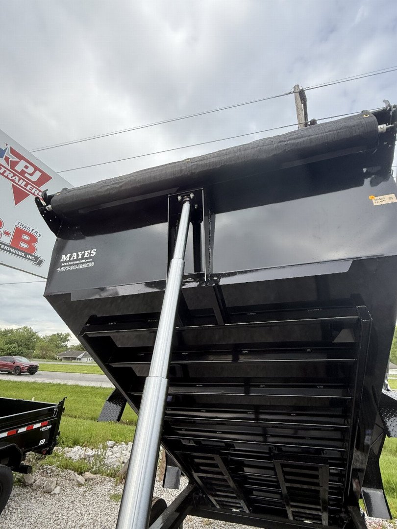 New 2026 PJ Trailers DT142 Dump Trailer 83X14 VOYAGER TA TELESCOPIC (GVW:14000) BLACK