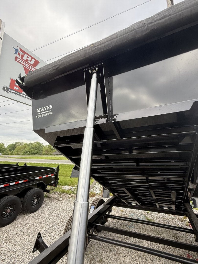 New 2026 PJ Trailers DT142 Dump Trailer 83X14 VOYAGER TA TELESCOPIC (GVW:14000) BLACK