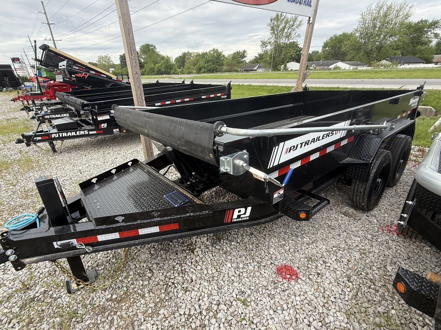 New 2026 PJ Trailers DT142 Dump Trailer 83X14 VOYAGER TA TELESCOPIC (GVW:14000) BLACK