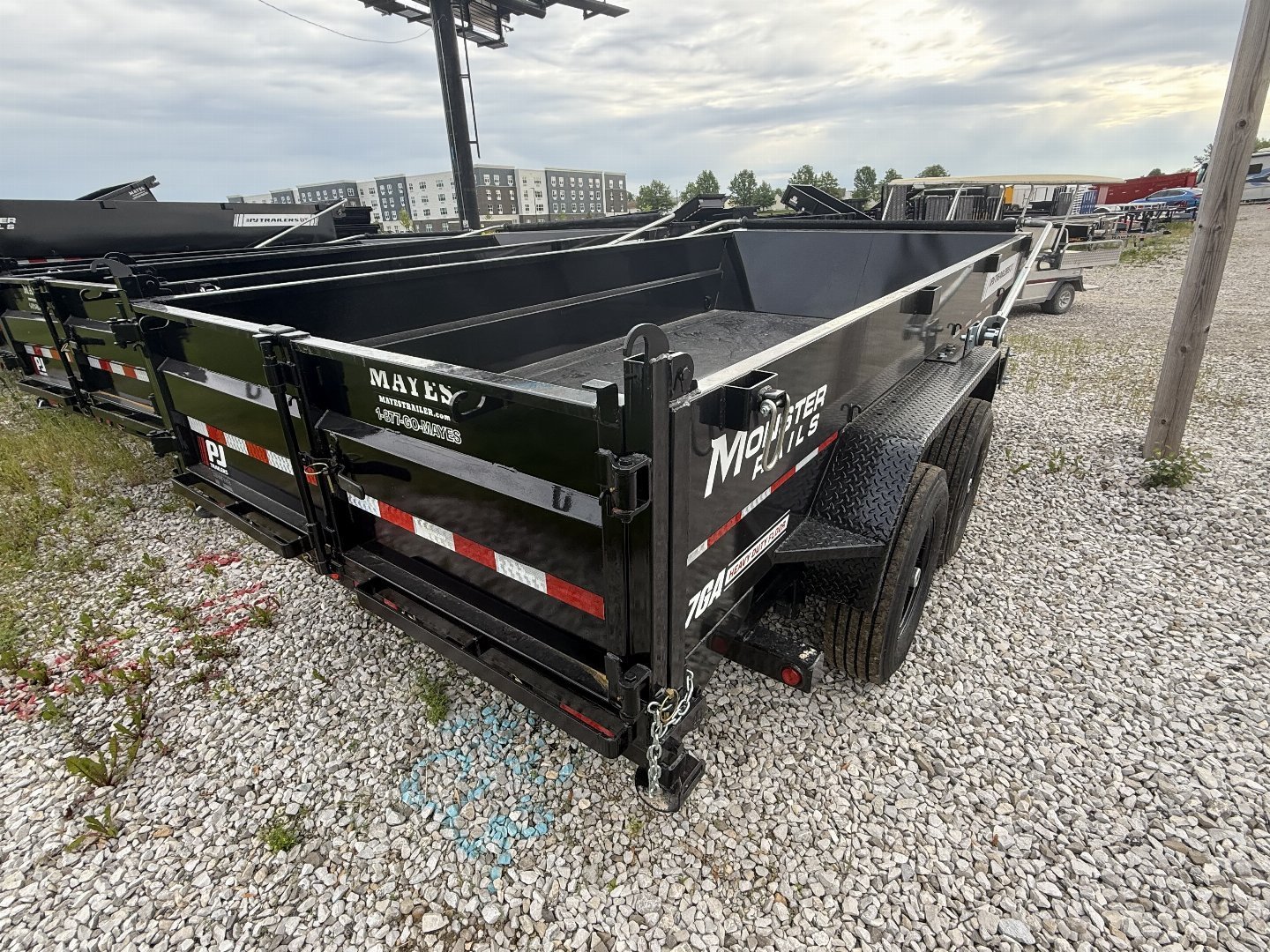 New 2026 PJ Trailers DT142 Dump Trailer 83X14 VOYAGER TA TELESCOPIC (GVW:14000) BLACK