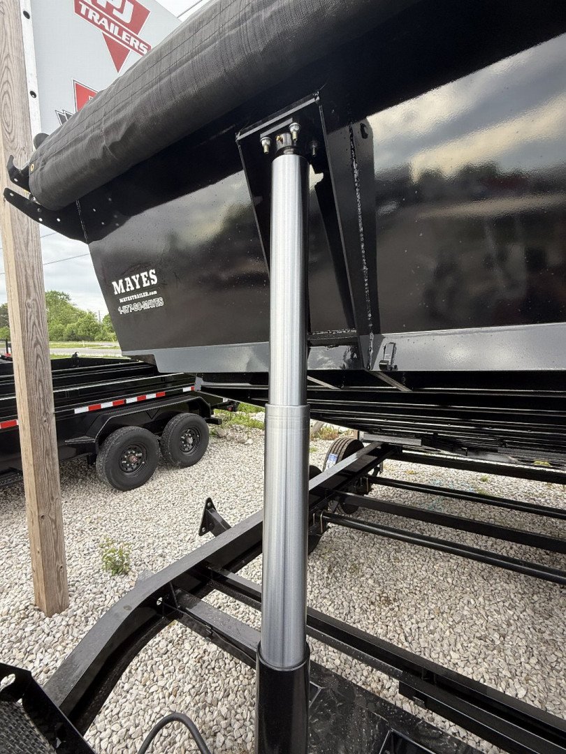 New 2026 PJ Trailers DT142 Dump Trailer 83X14 VOYAGER TA TELESCOPIC (GVW:14000) BLACK