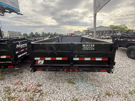 New 2026 PJ Trailers DT142 Dump Trailer 83X14 VOYAGER TA TELESCOPIC (GVW:14000) BLACK