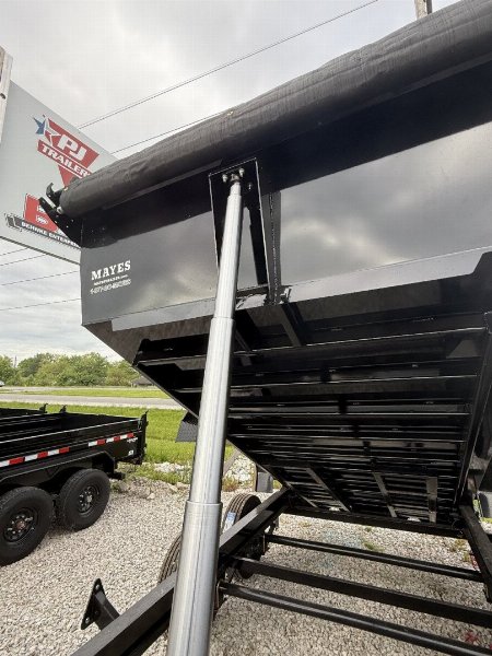 New 2026 PJ Trailers DT142 Dump Trailer 83X14 VOYAGER TA TELESCOPIC (GVW:14000) BLACK
