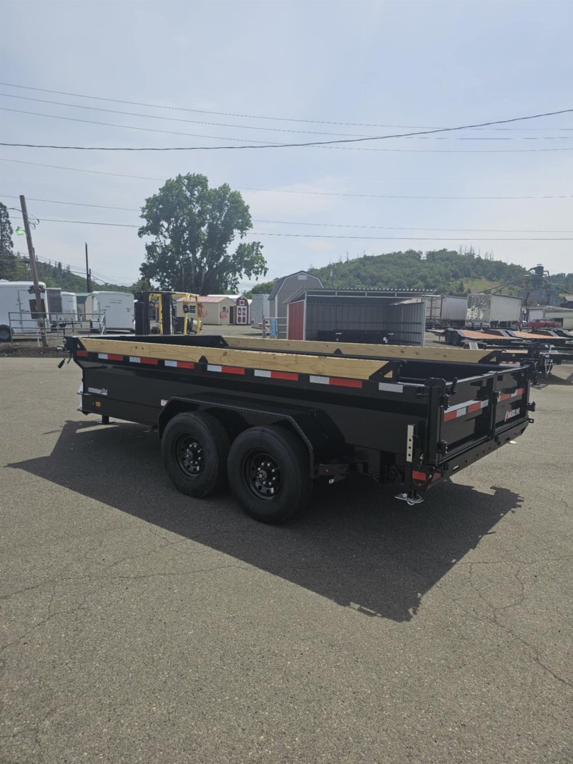 New 2025 Baseline DIAMOND C HDU208 16K 82" X 14' Dump Trailer ONYX BLACK