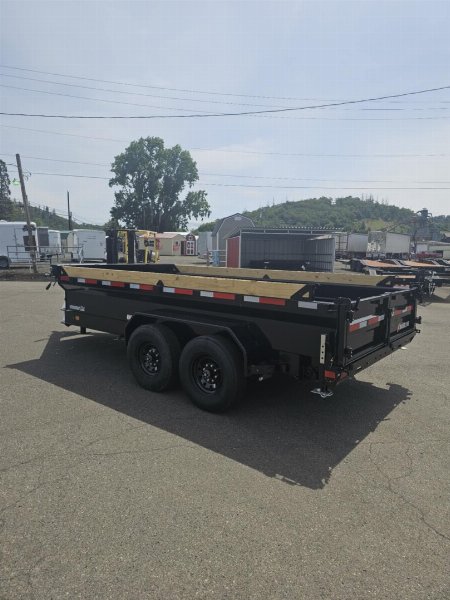 New 2025 Baseline DIAMOND C HDU208 16K 82" X 14' Dump Trailer ONYX BLACK