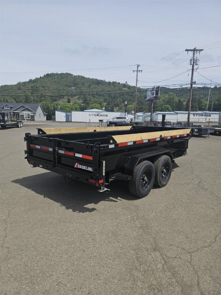 New 2025 Baseline DIAMOND C HDU208 16K 82" X 14' Dump Trailer ONYX BLACK