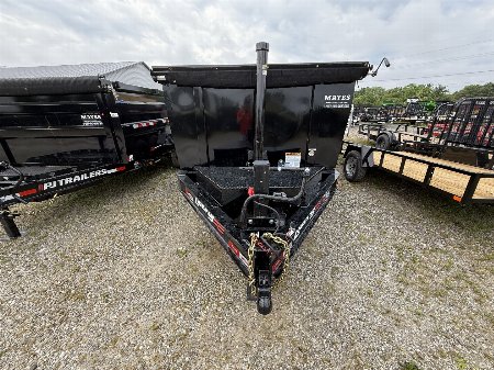 New 2025 LIBERTY LD14K83X16B8TSHS Dump Trailer 83X16 TA TELESCOPIC (GVW:15400) MIDNIGHT BLACK
