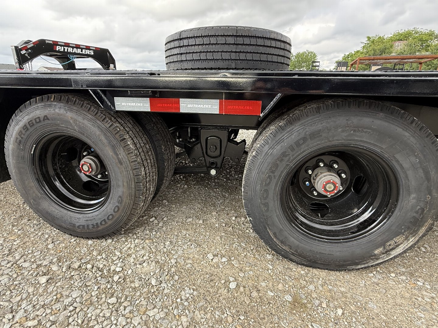 New 2026 PJ Trailers PL282 Equipment Trailer 102X28 TA DUALS PINTLE (GVW:25000) BLACK