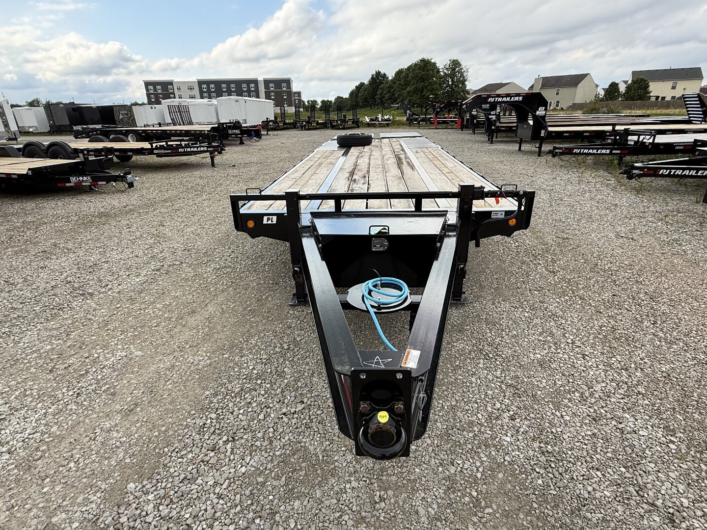 New 2026 PJ Trailers PL282 Equipment Trailer 102X28 TA DUALS PINTLE (GVW:25000) BLACK