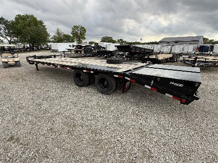 New 2026 PJ Trailers PL282 Equipment Trailer 102X28 TA DUALS PINTLE (GVW:25000) BLACK