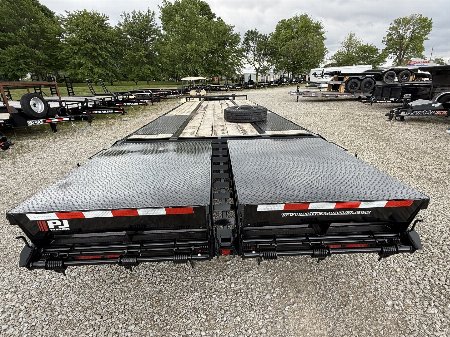 New 2026 PJ Trailers PL282 Equipment Trailer 102X28 TA DUALS PINTLE (GVW:25000) BLACK