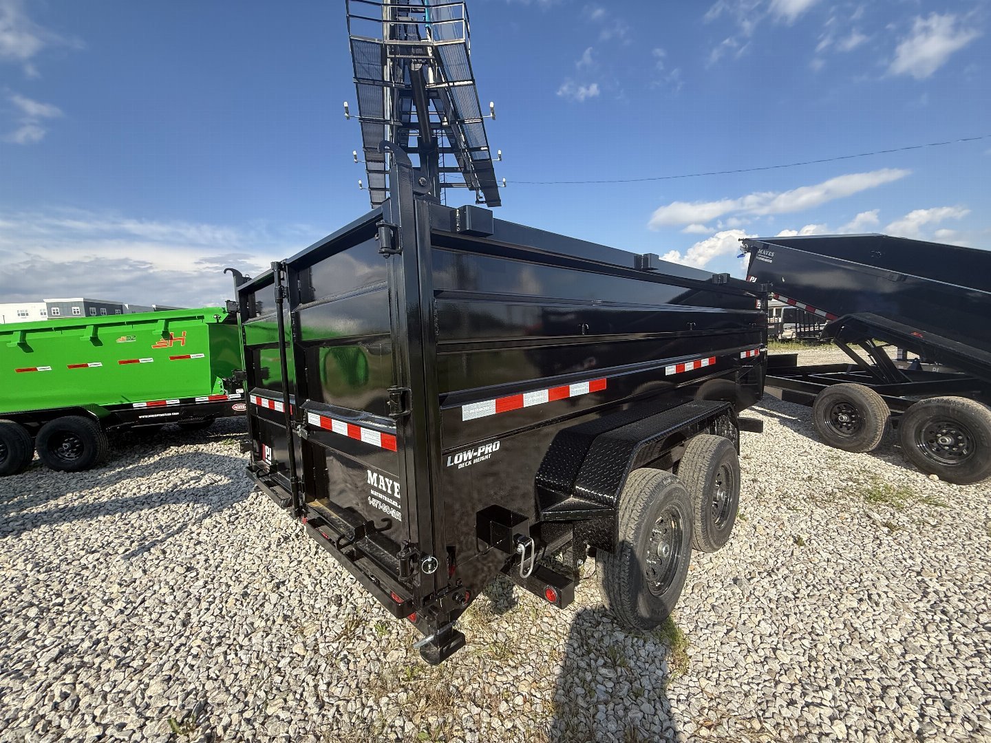 New 2025 PJ Trailers DM142 Dump Trailer 83X14 TA HIGH SIDES (GVW:14000) BLACK