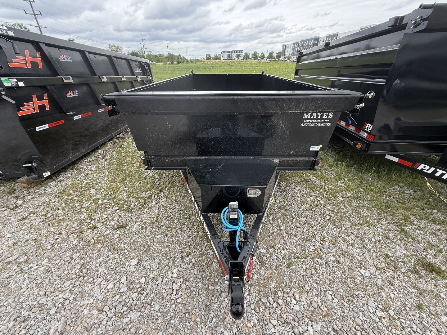 New 2026 PJ Trailers D7142 Dump Trailer 83X14 TA 24" SIDES (GVW:9900) BLACK