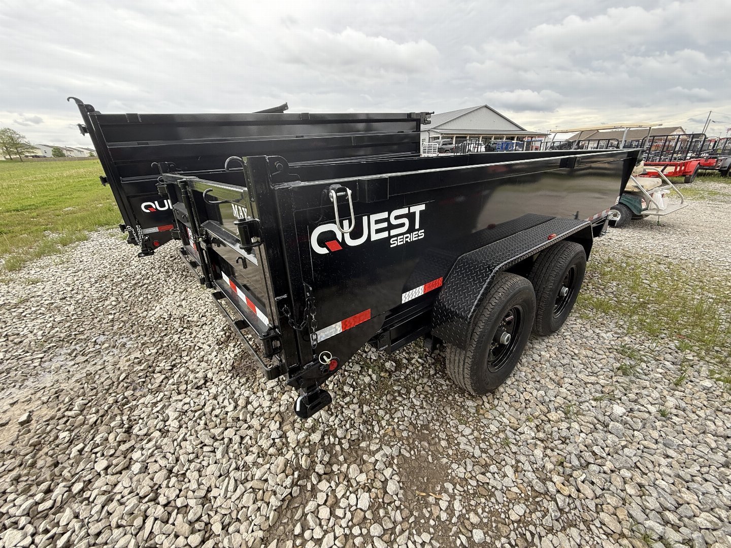 New 2026 PJ Trailers D7142 Dump Trailer 83X14 TA 24" SIDES (GVW:9900) BLACK